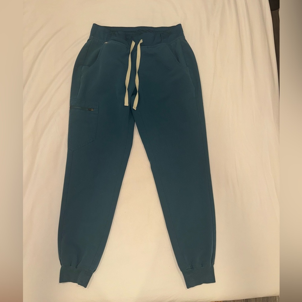 Figs Teal Technical Collection Scrub Pants